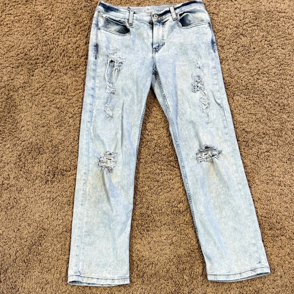 Distressed Light Blue boys Jeans